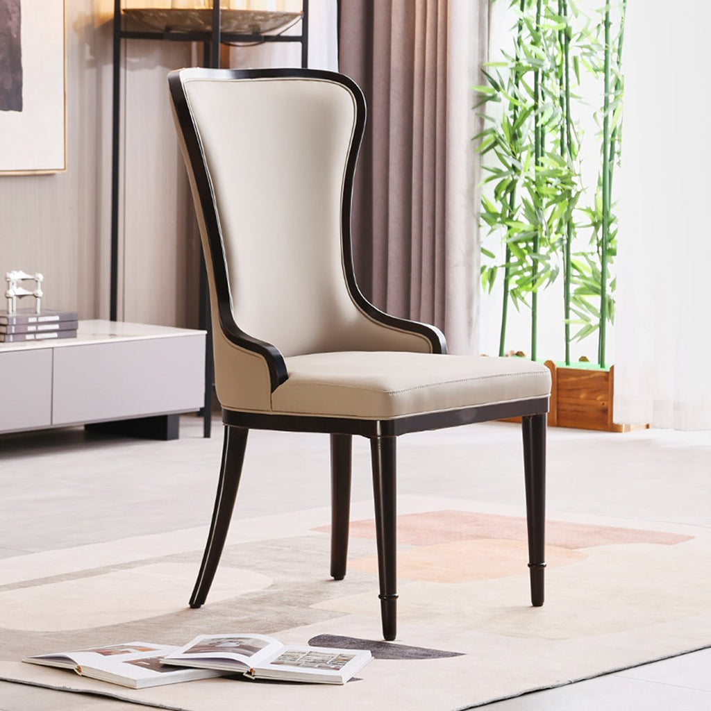 Inoue High Back Dining Chair, Leather - Miola