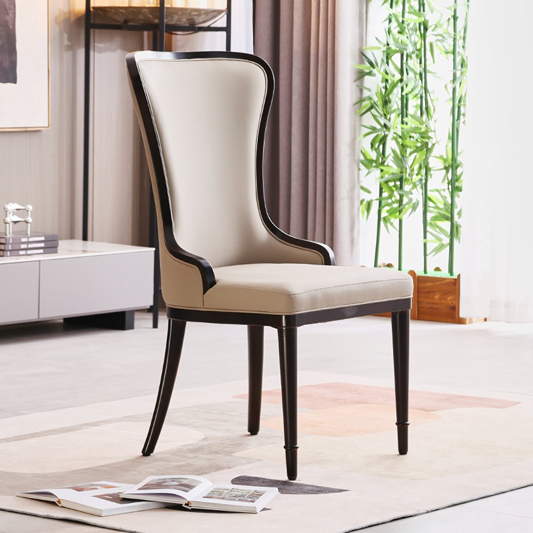 Inoue High Back Dining Chair, Leather - Miola