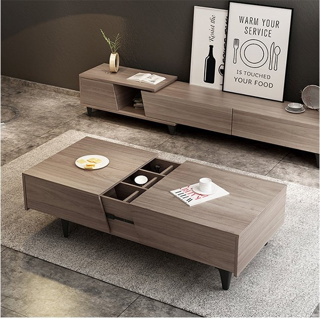Noric Media Units, Extendable TV Stand, Coffee Table, Side Cabinet - Miola