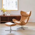 Imola Chair And Ottoman, Star Legs & Frame Legs - Miola