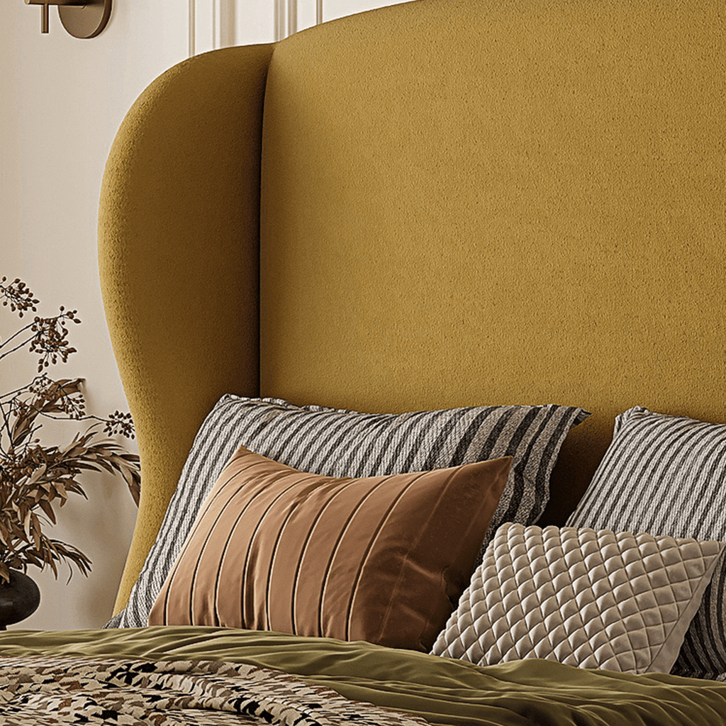 Amara Wingback Double Bed, King Size - Miola
