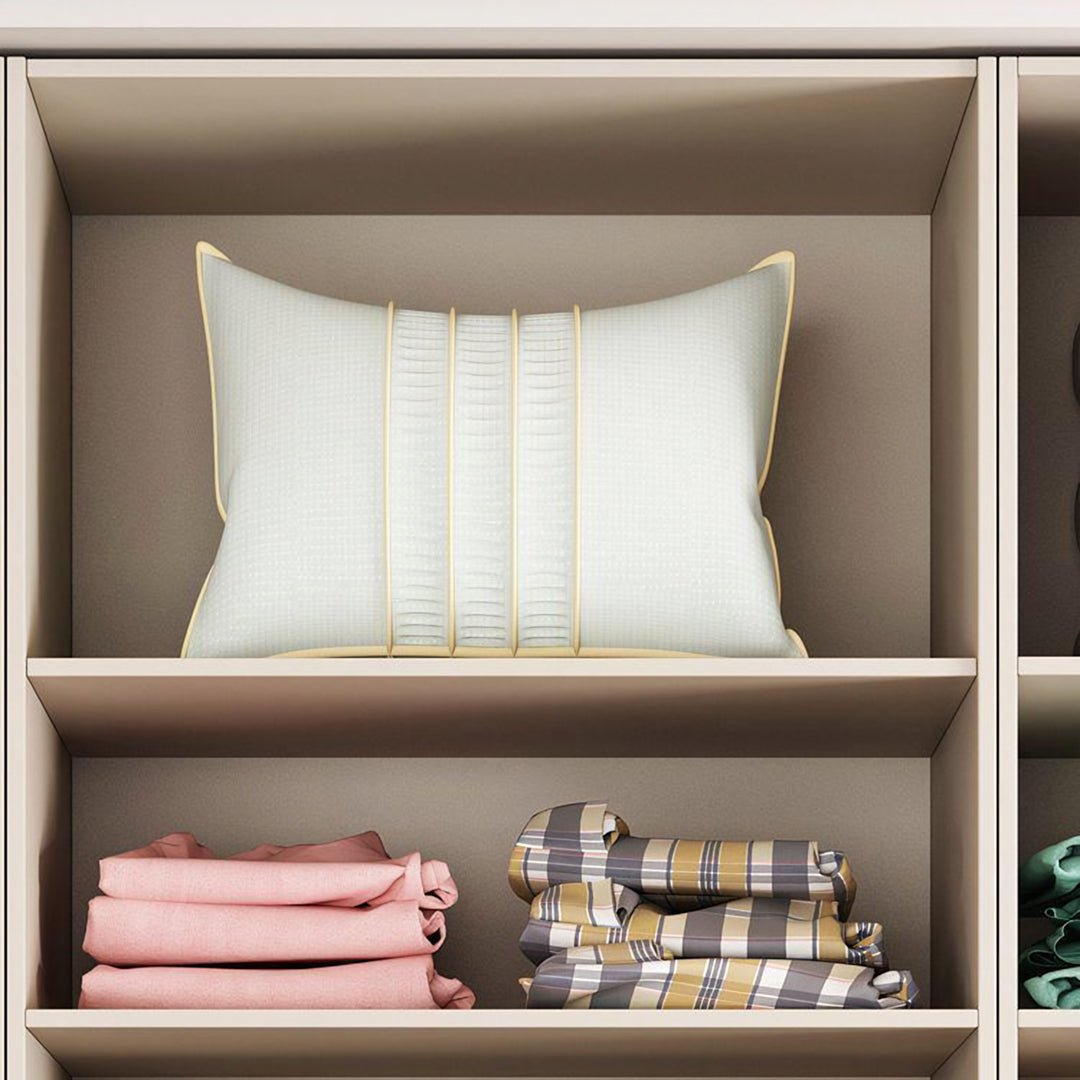 Petrov Wooden Wardrobe, Cream - Miola