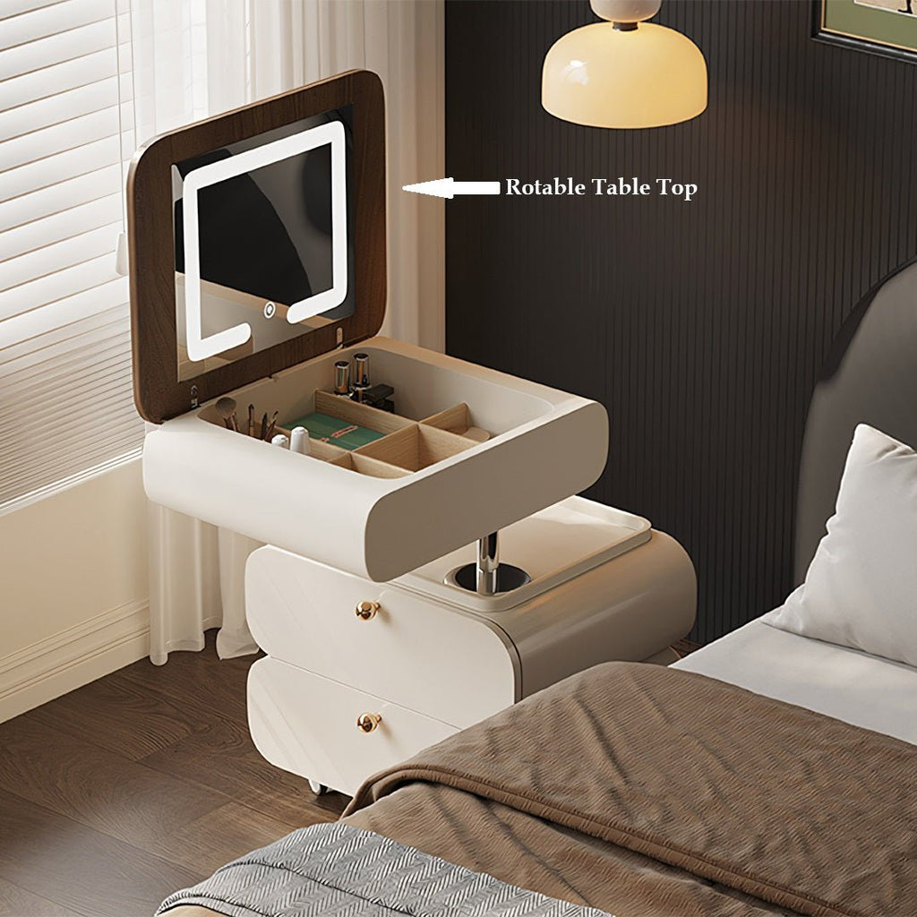 Collins Lift - Up Rotable Dressing Table, Bedside Table - Miola