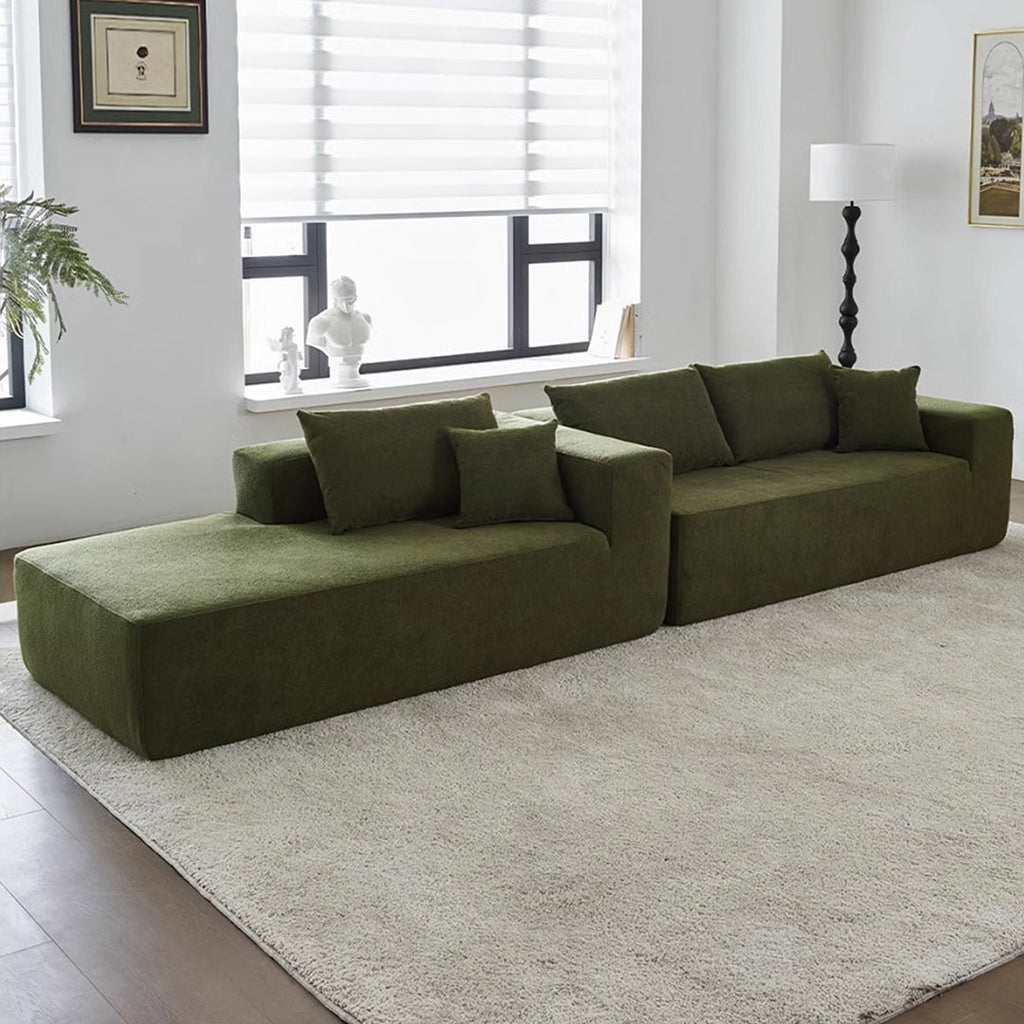 Ortega Modular Sofa Bed, Three Seater Corner Sofa Bed, Boucle - Miola