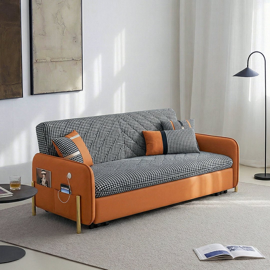 Aditi Two Seater Sofa Bed, Green - Miola