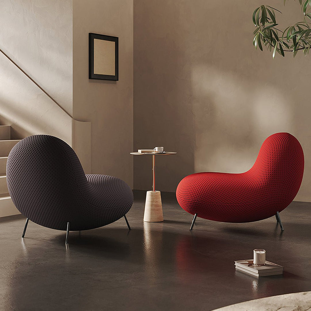 Cruz Easy Chair, Lounge Chair, Red - Miola