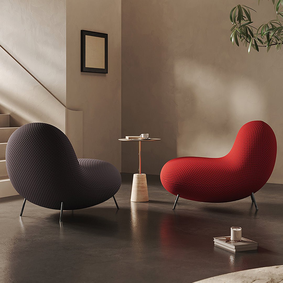 Cruz Easy Chair, Lounge Chair, Red - Miola