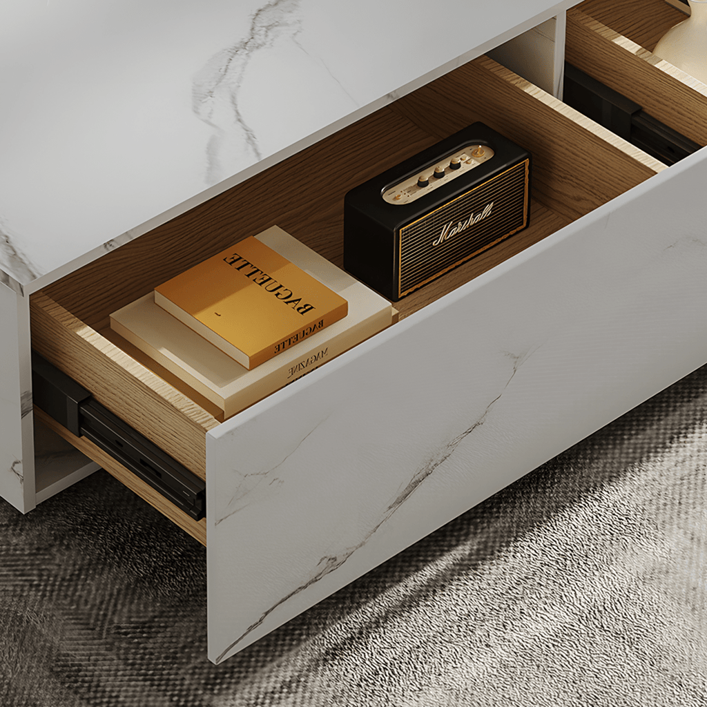 Erato Rectangle Nesting Coffee Table Set, Extendable - Miola