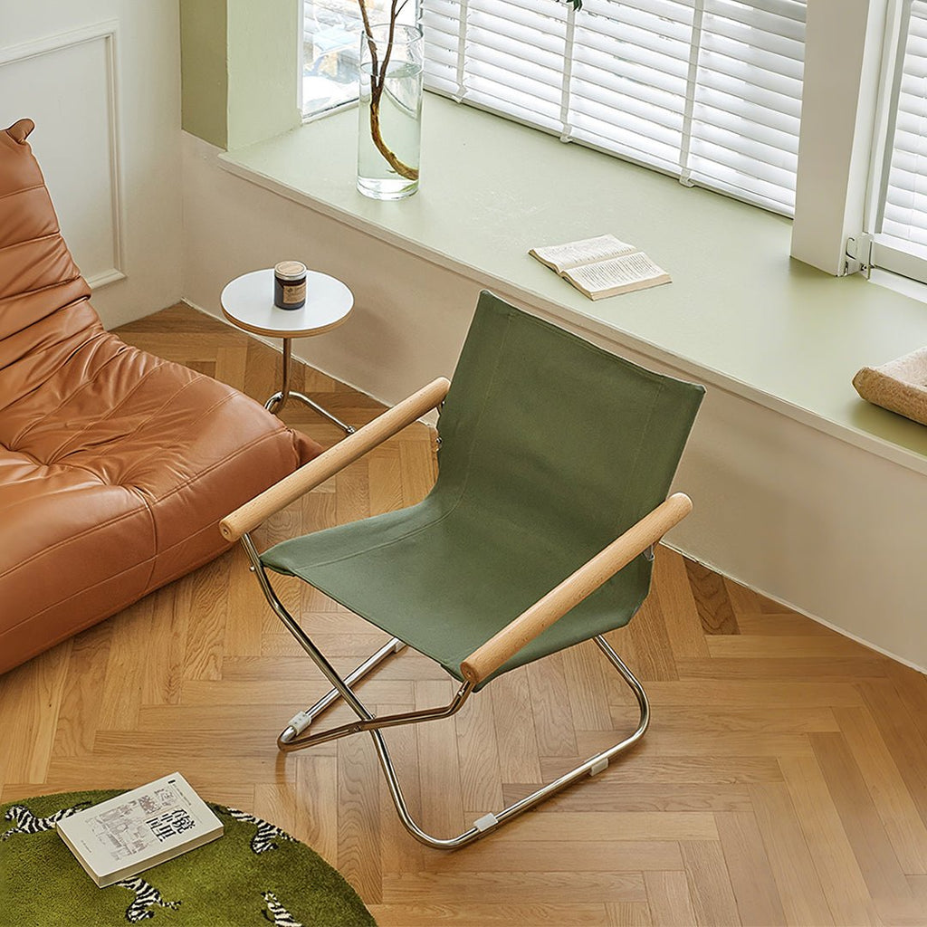 Kato Foldable Armchair, Stainless Steel - Miola