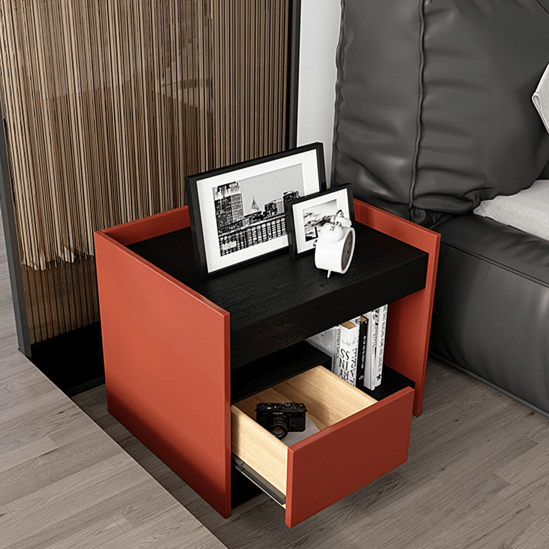 Isolde Wooden Bedside Table - Miola