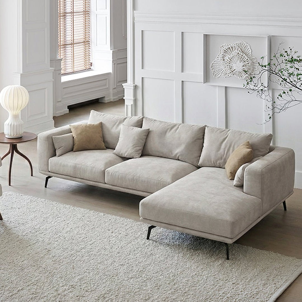 NR23 Three Seater Corner Sofa, Leathaire - Miola