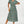 Load image into Gallery viewer, Orange Floral Print Hem Tiered Wrap Midi Dress In Green
