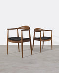 A Set of Classic Kennedy Style Dining Chairs, Oak - Miola