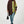Load image into Gallery viewer, High Neck Half Brown &amp; Green Block Colour Jumper Top
