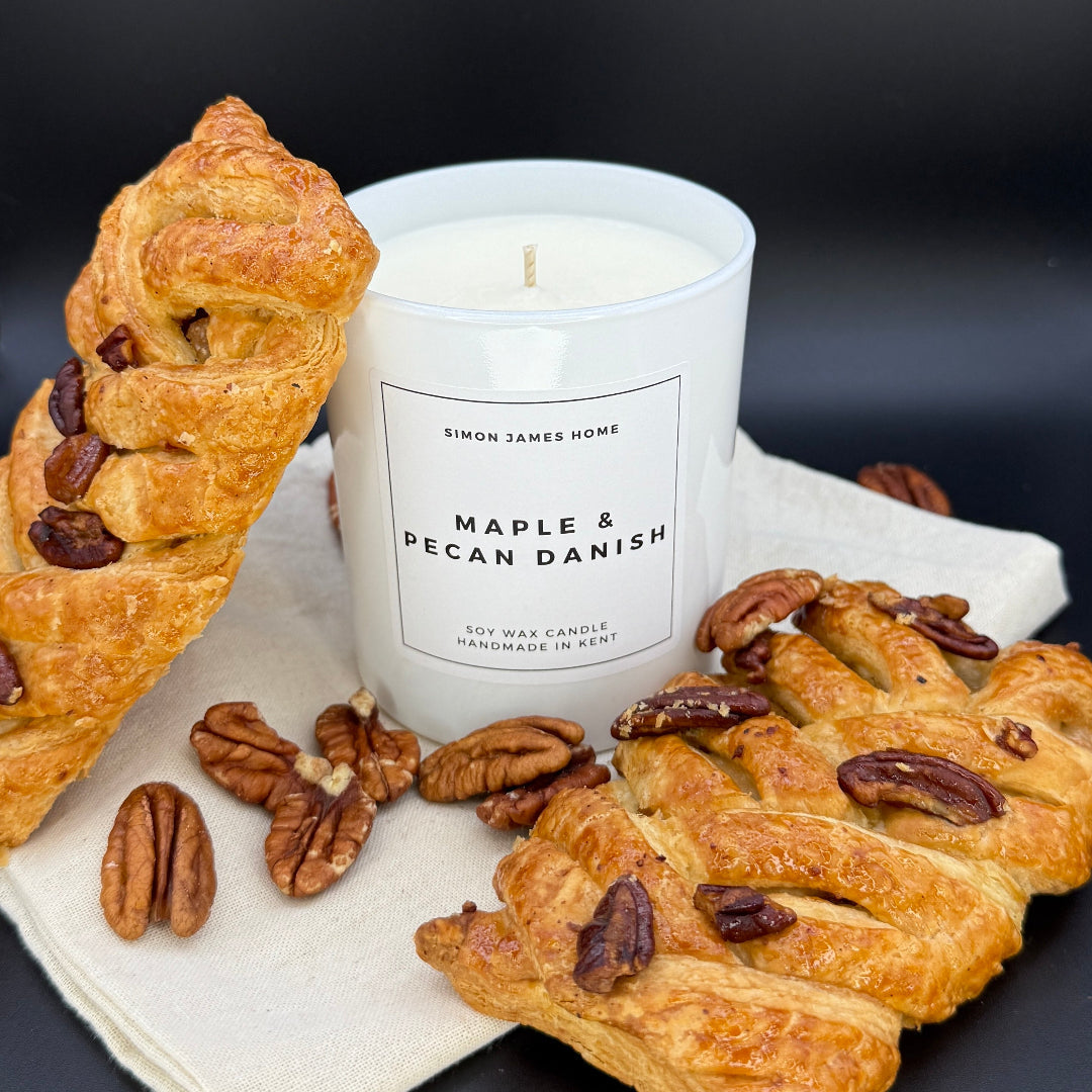 Maple & Pecan Danish Candle - Handmade Soy Wax - Miola