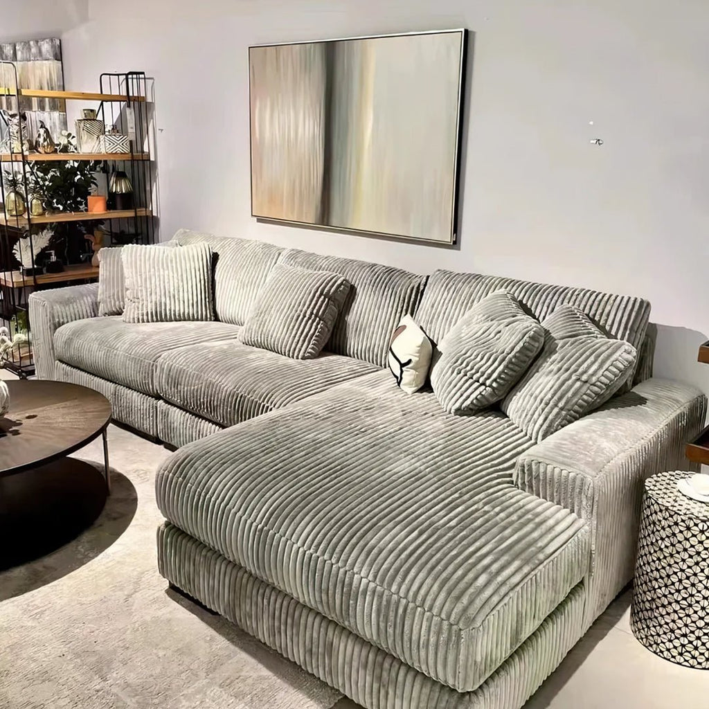 Echeverría Bean Bag Sofa, Day Bed Chaise, Armchair, Corduroy - Miola