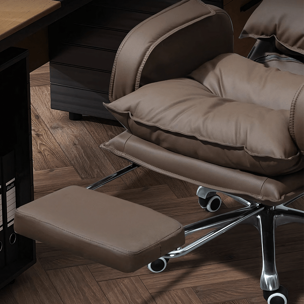 Manaia Recliner Office Chair With Footrest, Swivel - Miola