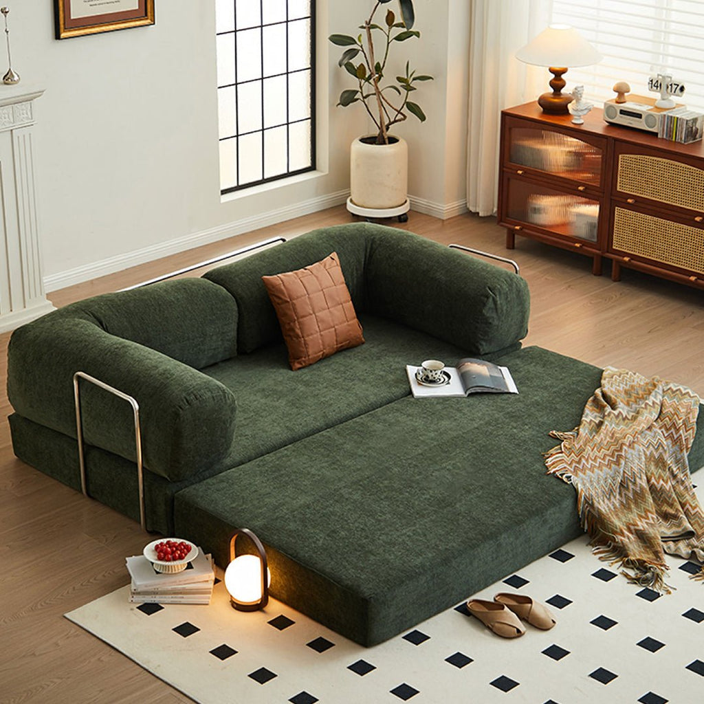 Yamada Foldable Lazy Sofa Bed, Corduroy - Miola
