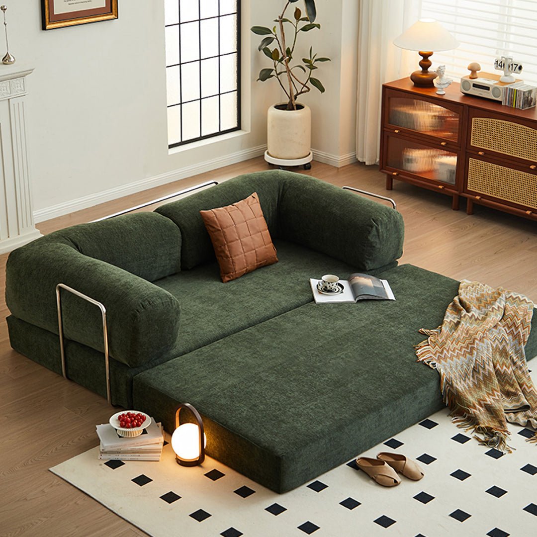 Yamada Foldable Lazy Sofa Bed, Corduroy - Miola