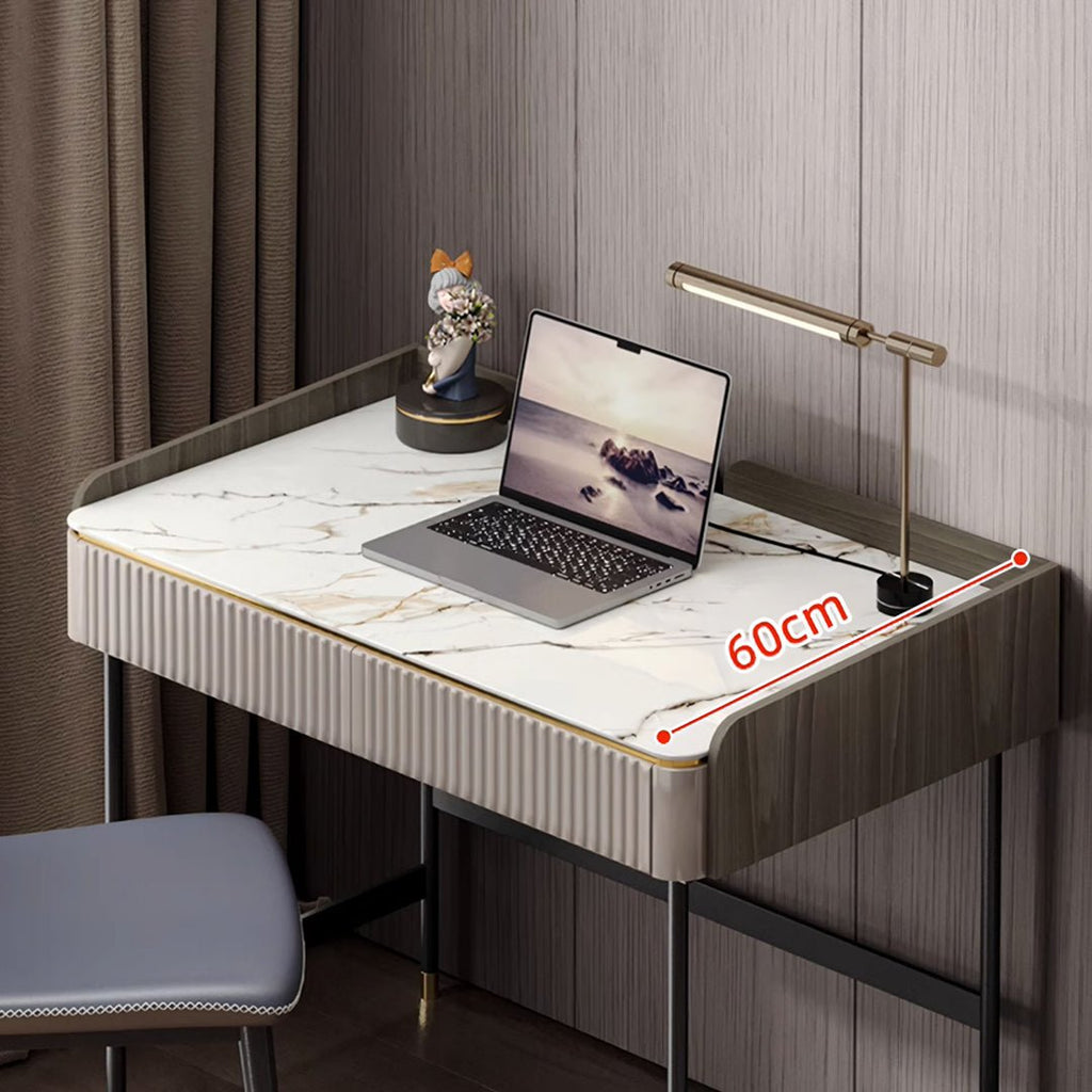 Mateo Office Desk With Drawers, With Shelves - Miola