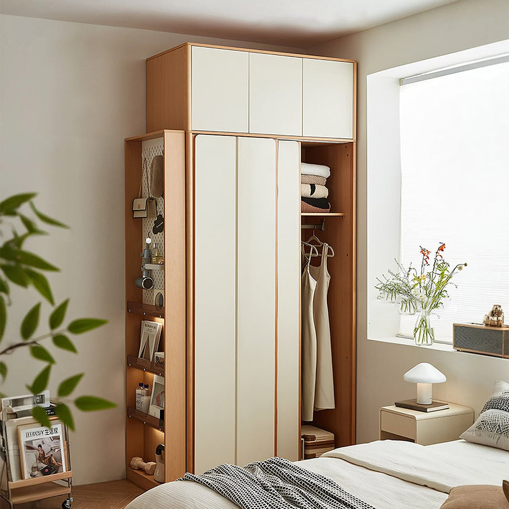 Soriano Sliding Door Wardrobe, Wood - Miola