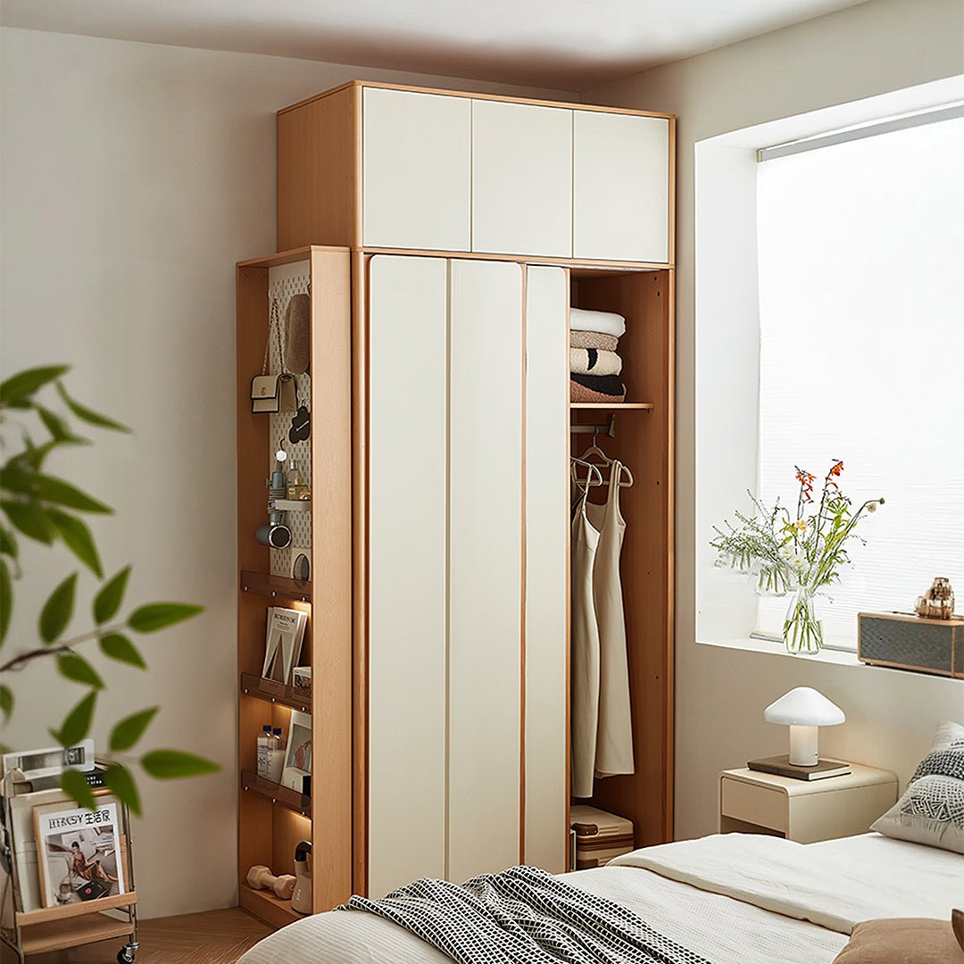 Soriano Sliding Door Wardrobe, Wood - Miola