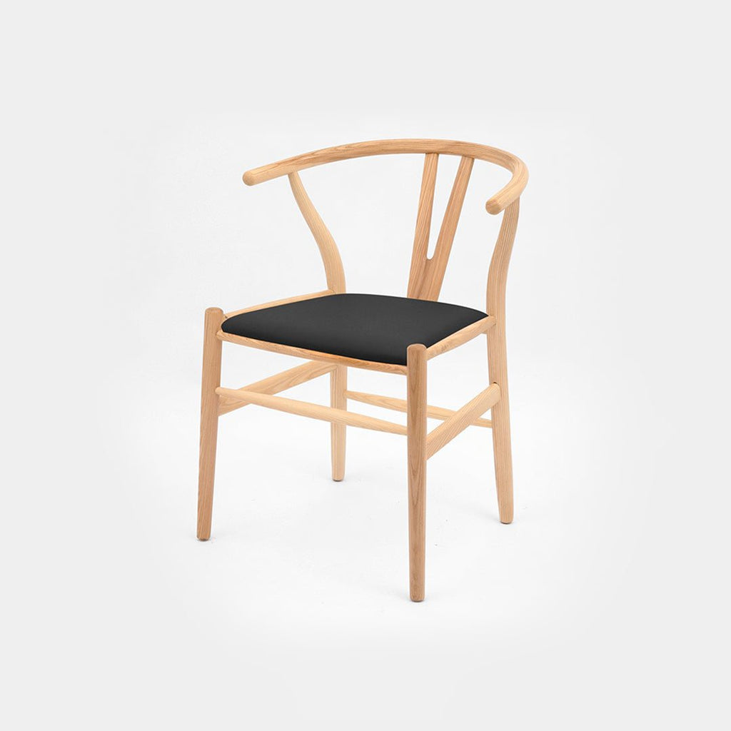 Gupta Dining Chair, Solid Wood & Rattan, Oak - Miola