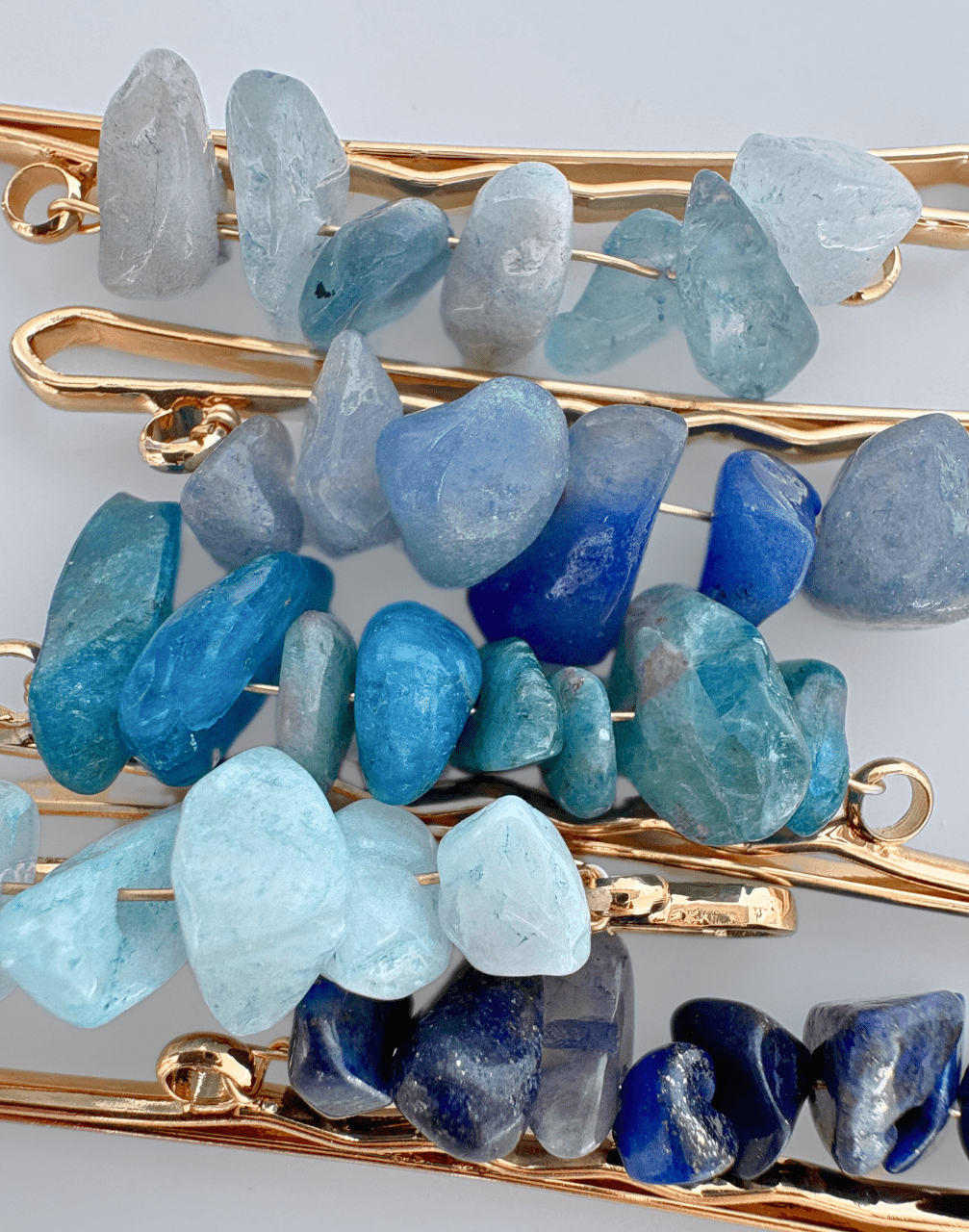 Stone Pins/ Blue / Hair Pins - Miola