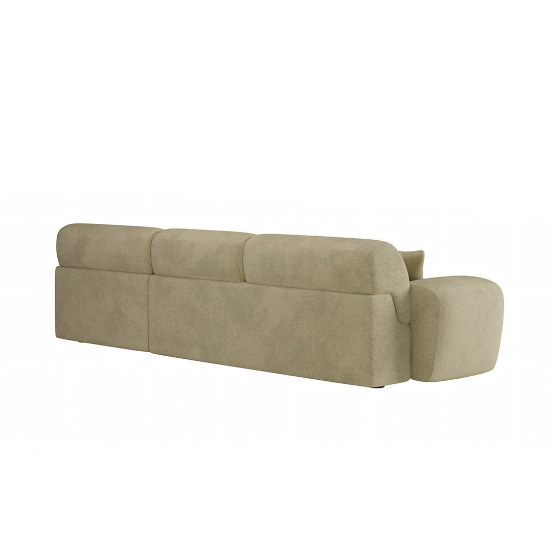 Khatri Three Seater Corner Sofa, Chenille - Miola
