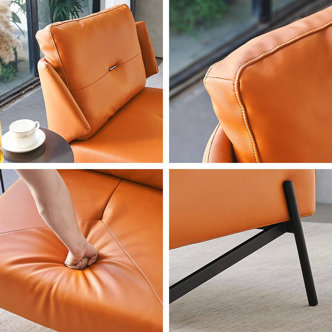 Karpov Tige Accent Leather Chair, Armchair, More Colours - Miola