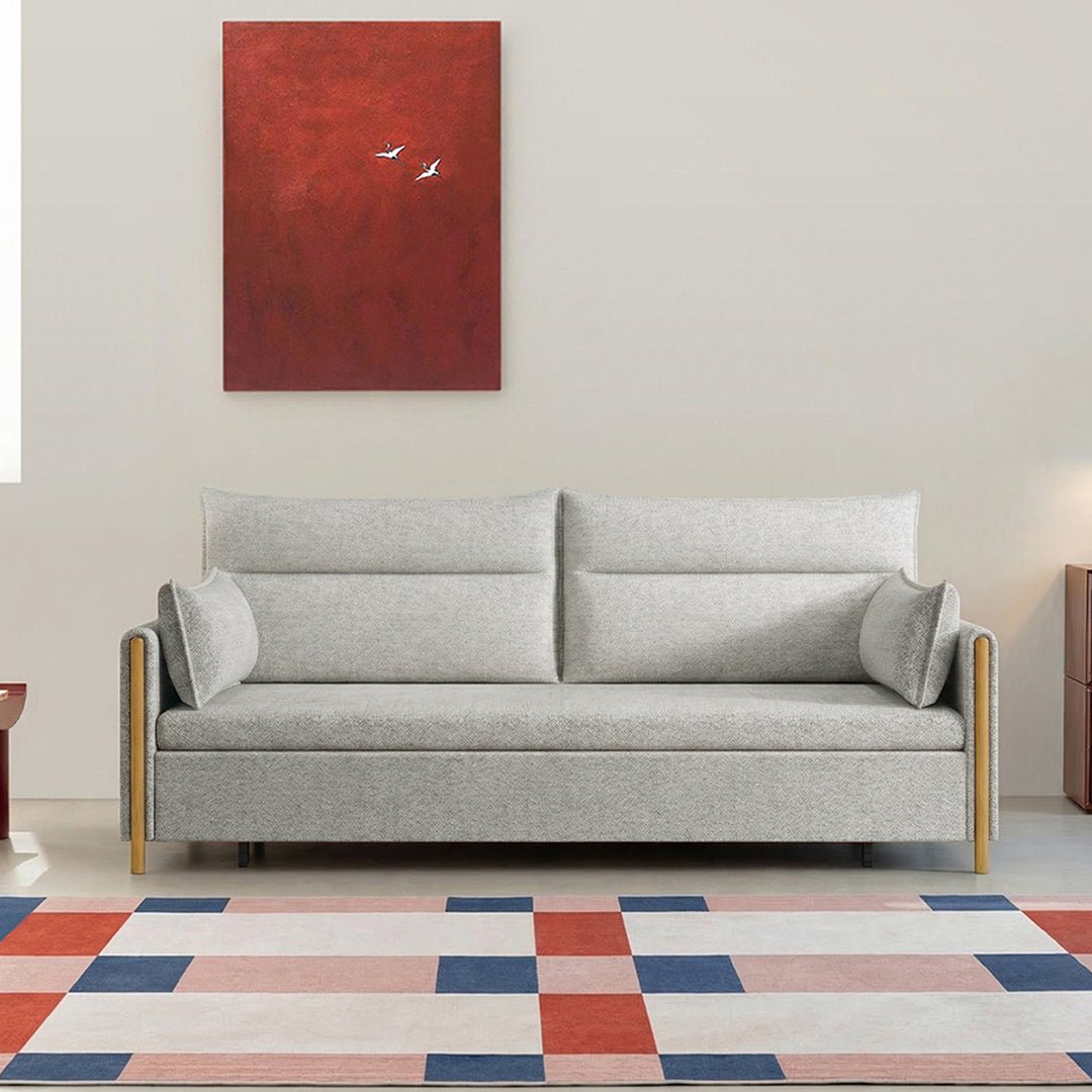 SB122 Two Seater Sofa Bed, Linen - Miola