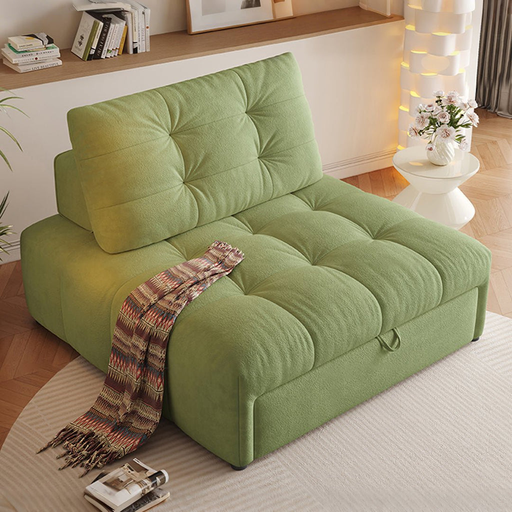 Alhassan Sleeper Armchair, Single Seater Bed, Leathaire - Miola
