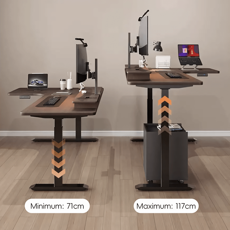 Smart Electric Standing Office Desk, Computer Corner Desk - Miola