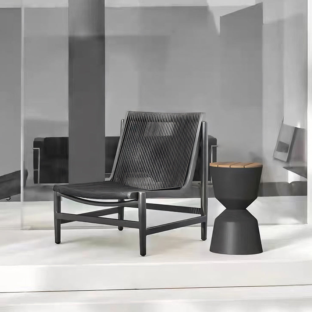 Lavoie Outdoor Lounge Chair With Footstool, Rattan