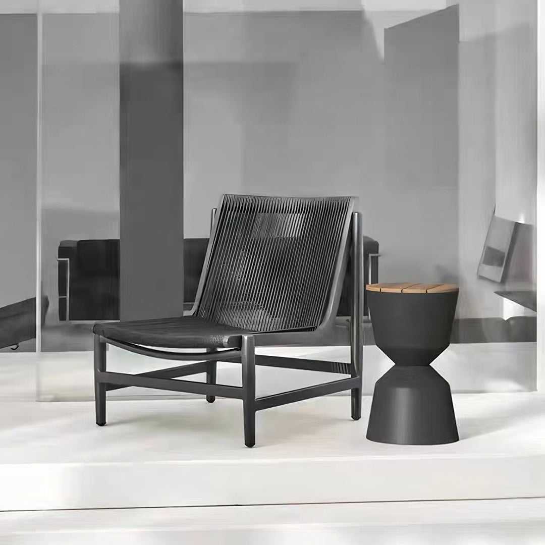 Lavoie Outdoor Lounge Chair With Footstool, Rattan