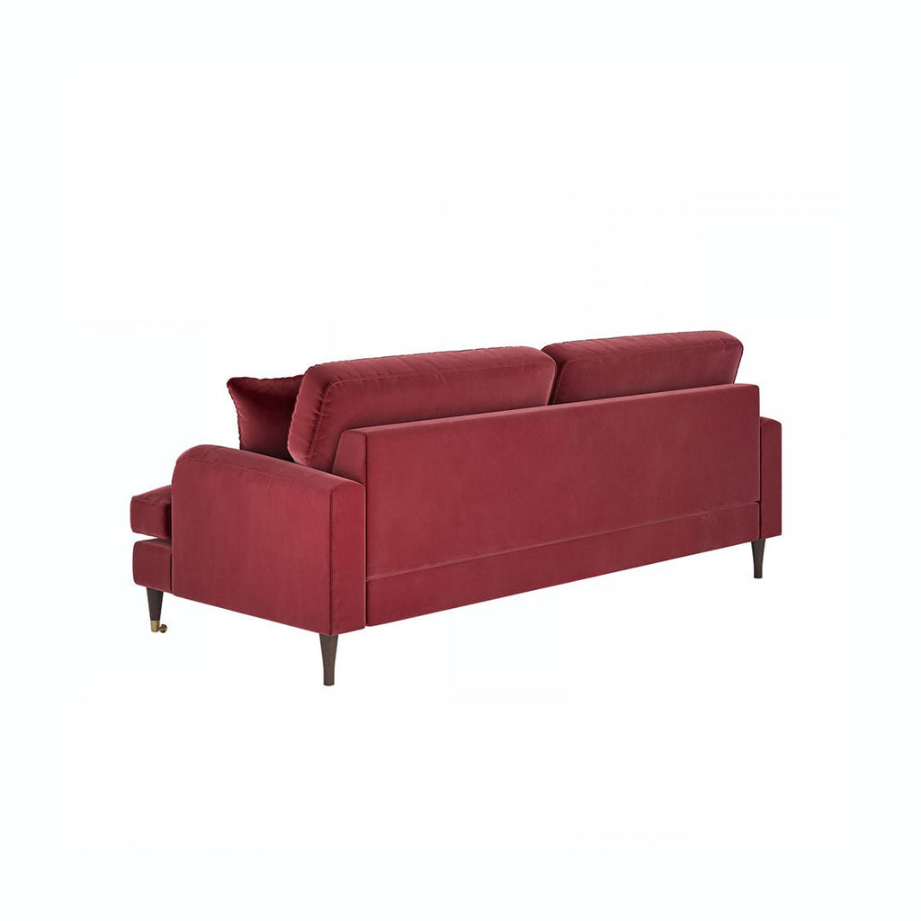 Ismail Two Seater Sofa, Loveseat, Velvet - Miola
