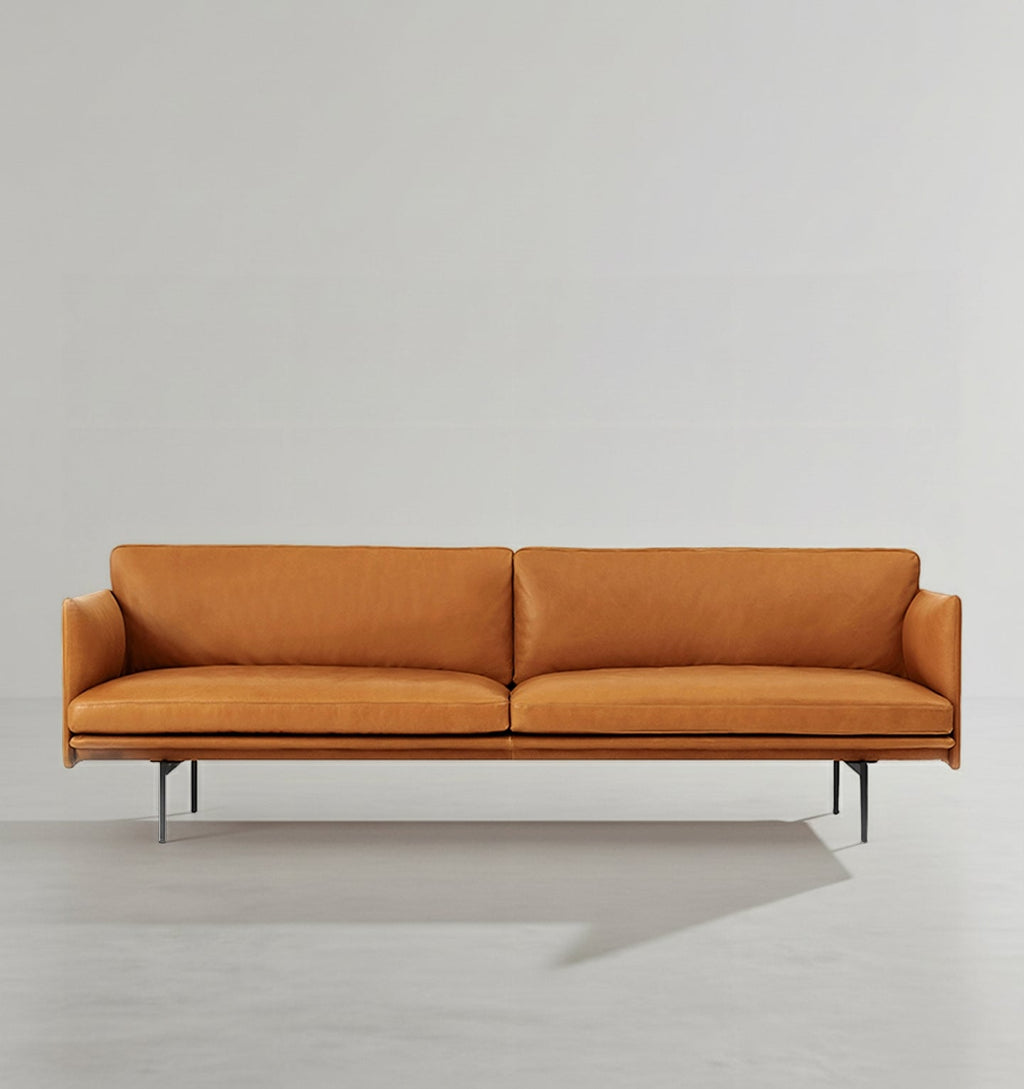 H81 Hamilton Two Seater / Three Seater Sofa, Italian Genuine Leather - Miola