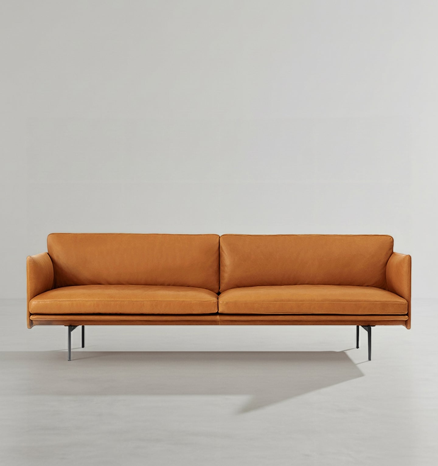 H81 Hamilton Two Seater / Three Seater Sofa, Italian Genuine Leather - Miola