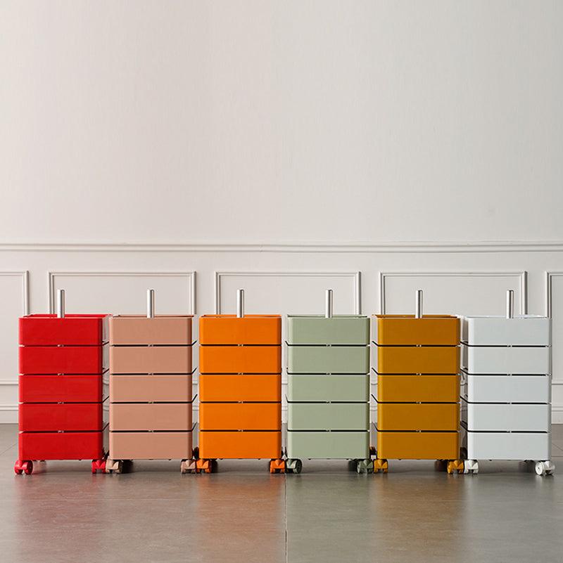 Afar Side Table With Storage & Trolley - Miola