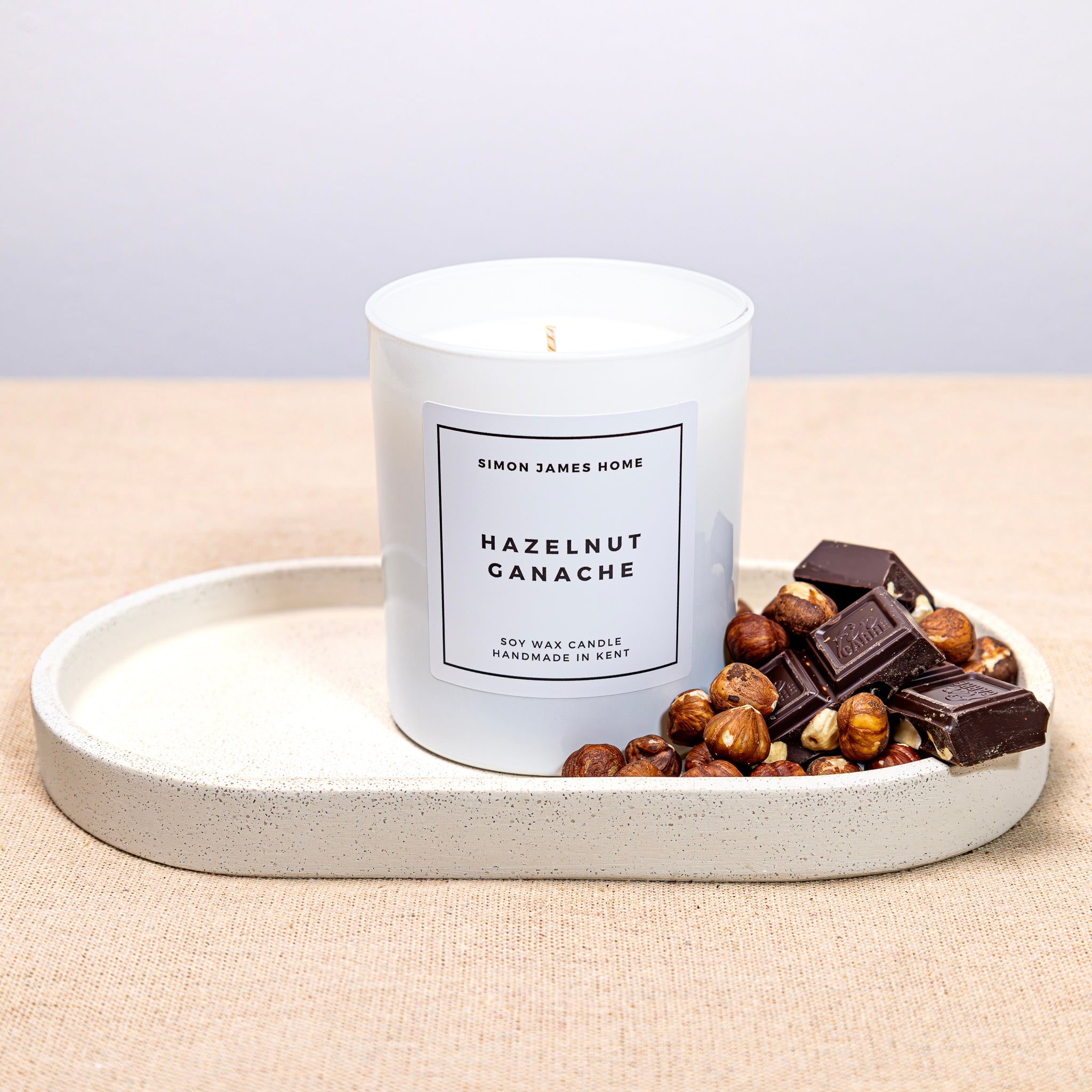 Hazelnut Ganache Candle - Handmade Soy Wax