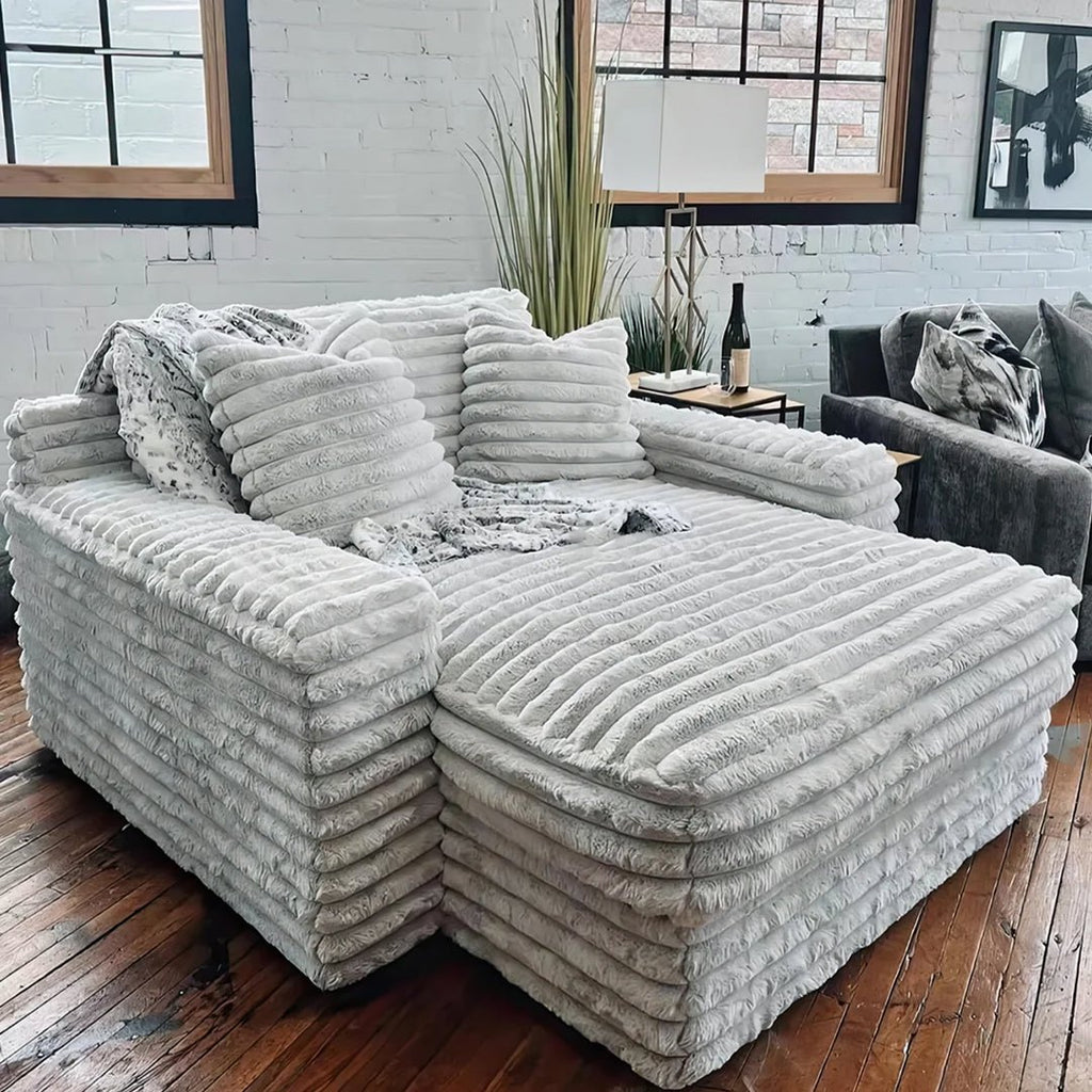 Echeverría Bean Bag Sofa, Day Bed Chaise, Armchair, Corduroy - Miola