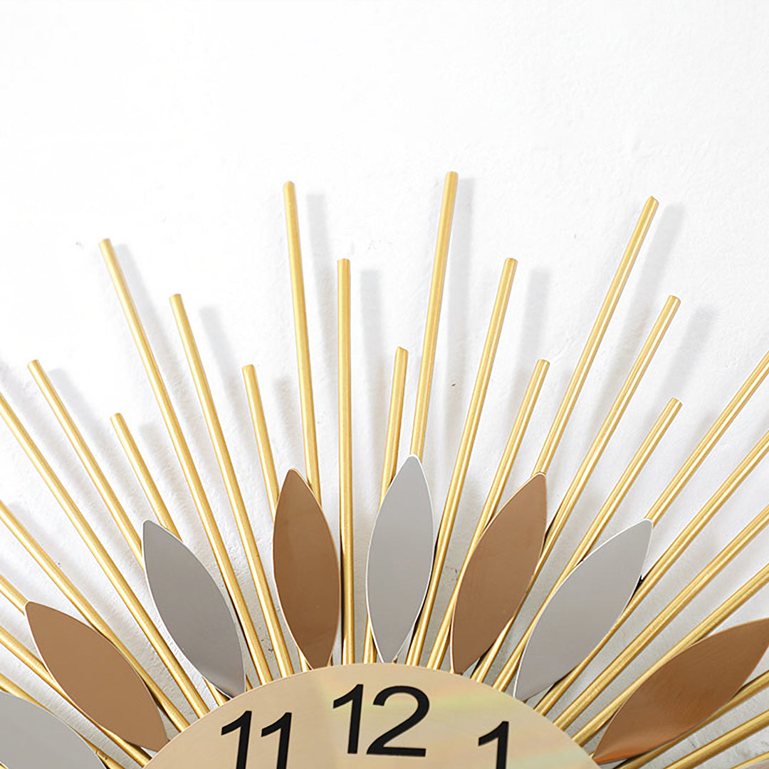 Round Art Deco Wall Clock