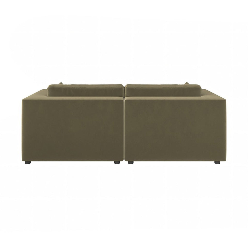 Makhmudov Loveseat Sofa, Two Seater Sofa, Velvet - Miola