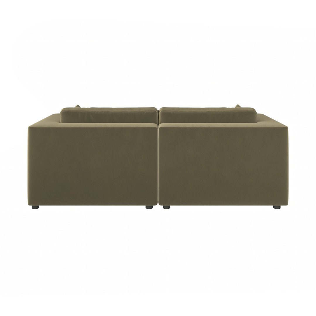 Makhmudov Loveseat Sofa, Two Seater Sofa, Velvet - Miola