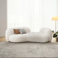 Elara Modern Curved Two Seater, Three Seater Sofa, Boucle - Miola