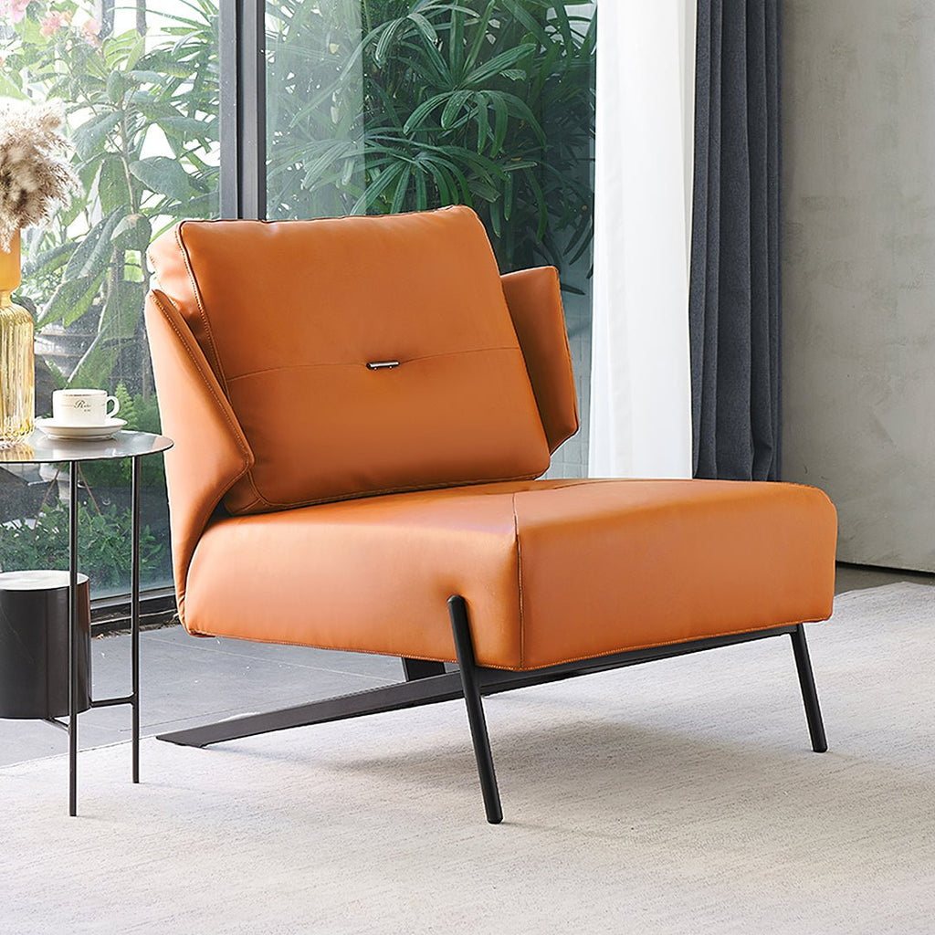 Karpov Tige Accent Leather Chair, Armchair, More Colours - Miola