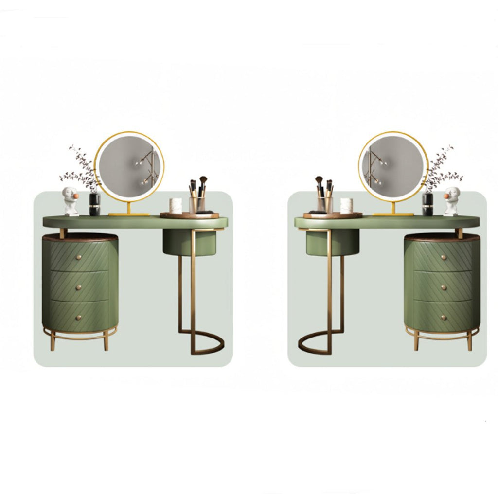 Tandy Dressing Table With LED Mirror, White, Makeup Vanity - Miola