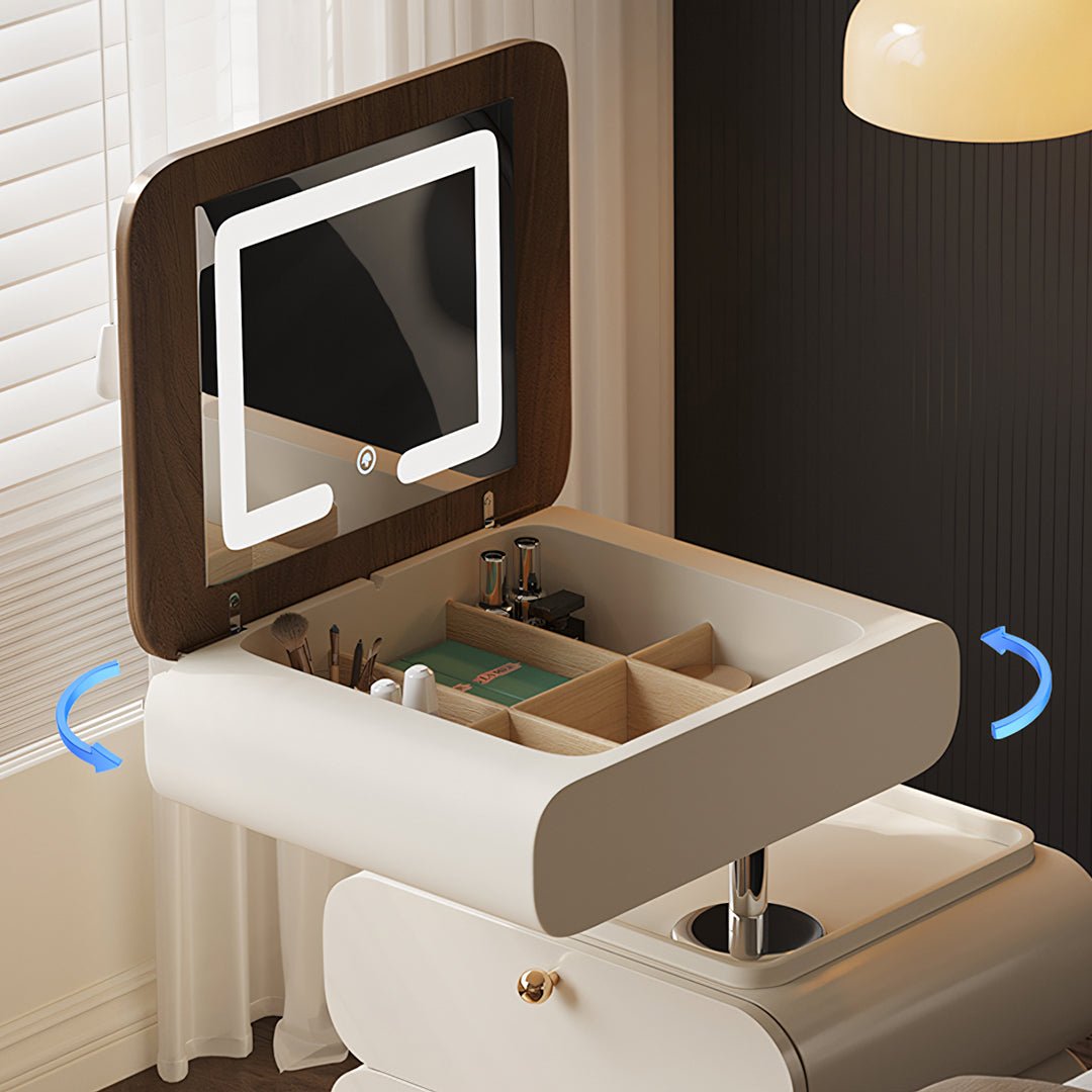 Collins Lift - Up Rotable Dressing Table, Bedside Table - Miola