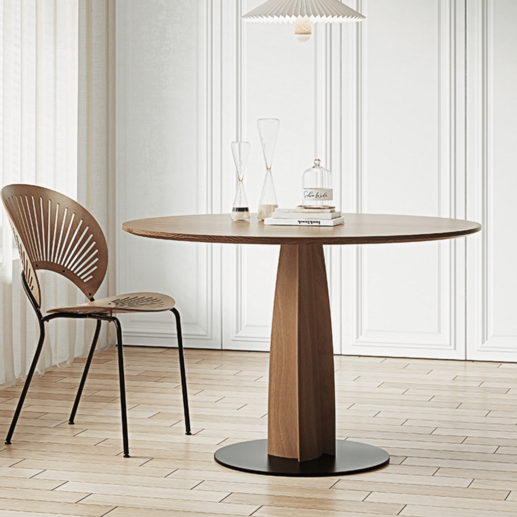 Seraphina Round Dining Table, Solid Wood - Miola