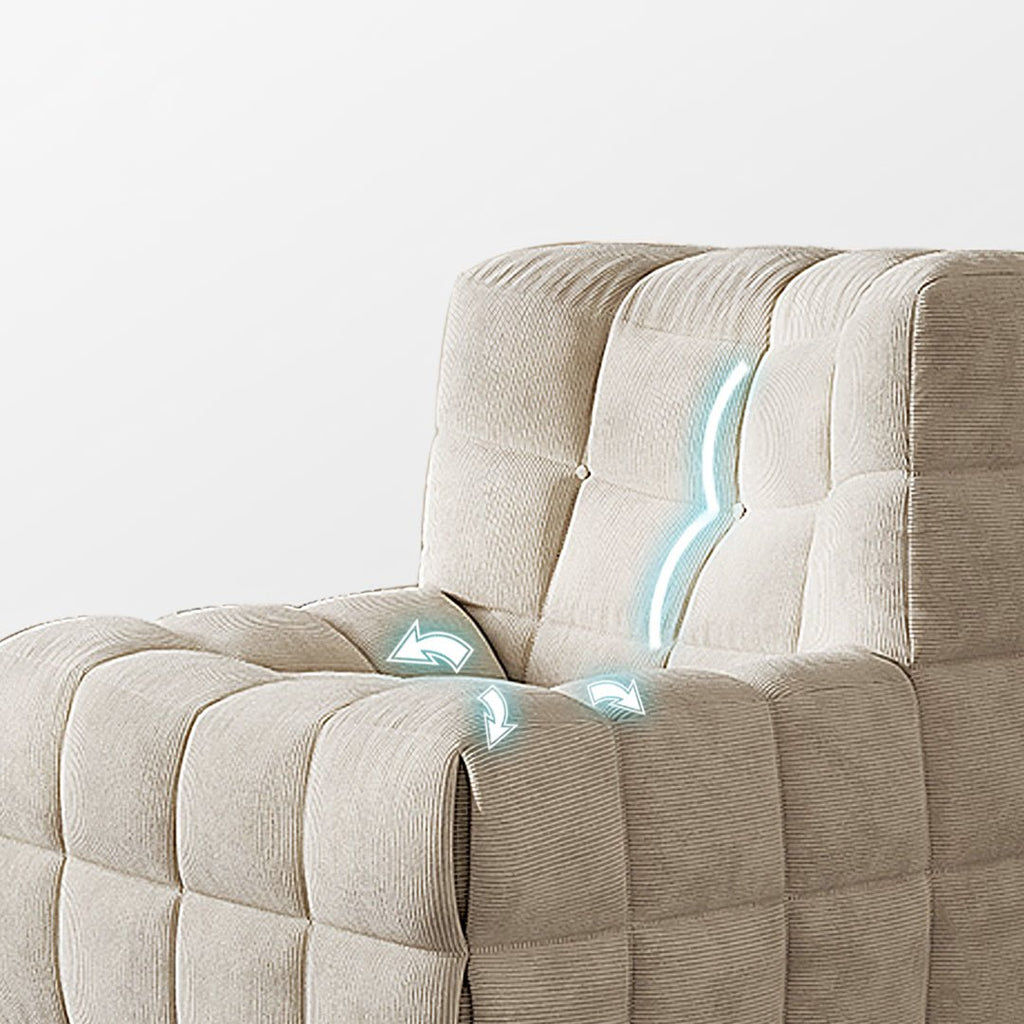 Arneson Single Seater Sofa, Armchair, Corduroy - Miola